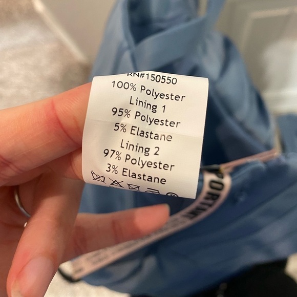 HOUSE OF CB Faye Satin Pleated Corset dress blue - Picture 14 of 14